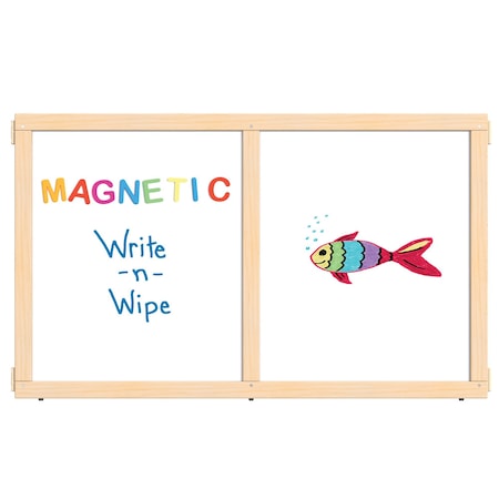 Jonti-Craft KYDZ Suite Panel, E-height, 48 in. Wide, Magnetic Write-n-Wipe 1514JCEMG